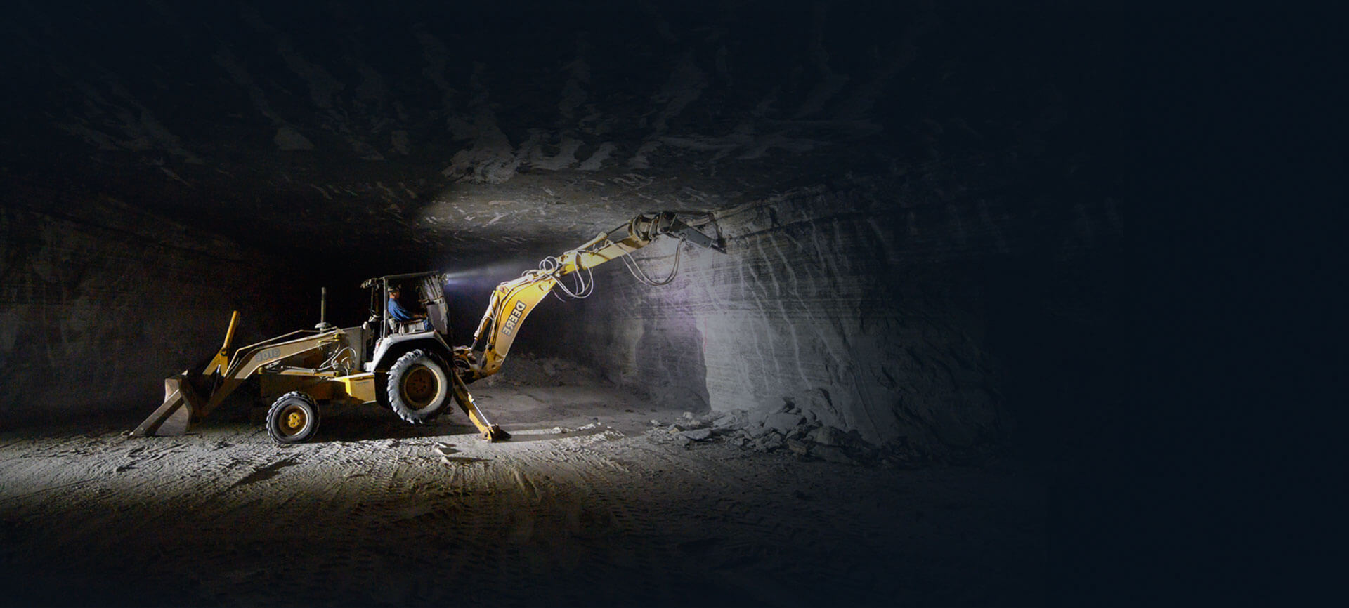 Image of Excavator in Salt Mine